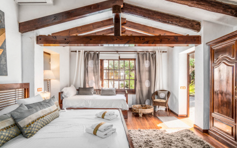 Bedroom on East Wing with access to gardens